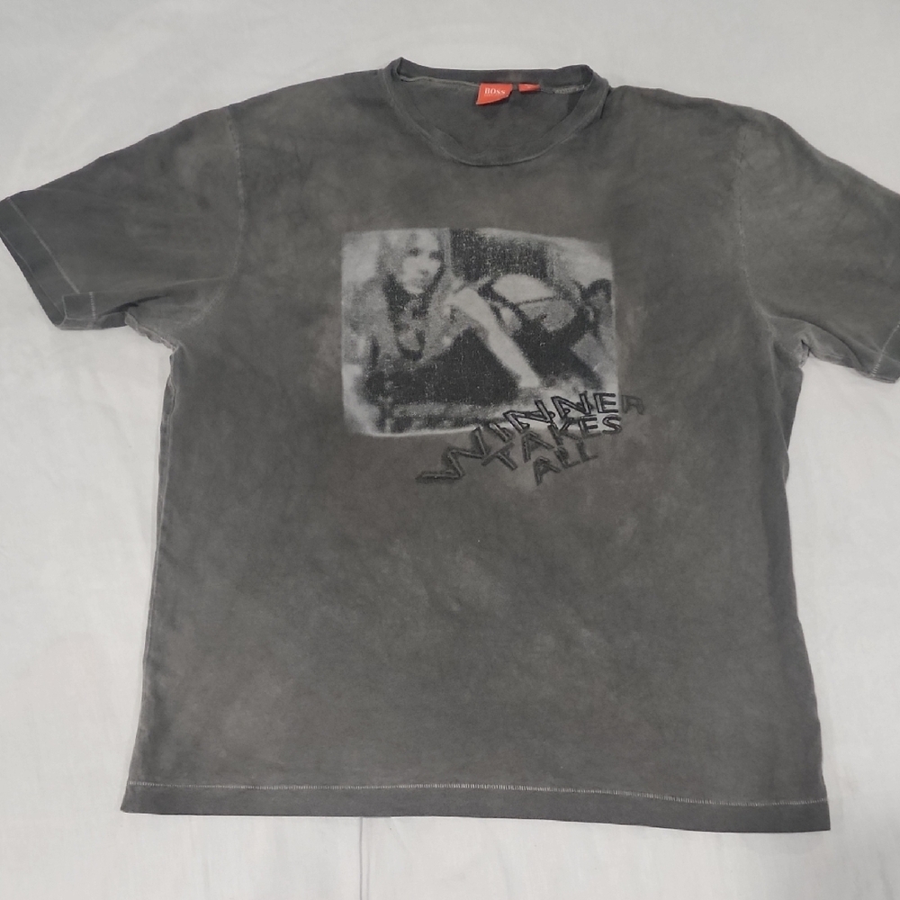 Hugo Boss Gray Short Sleeve Graphic Tee